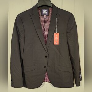 Saville Row Co Size 40R Brixton Brit Skinny Black Suit Coat Blazer Jacket NWT